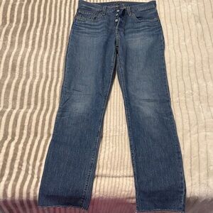 Levi's 501 Straight Leg Blue Jeans
